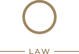 C F Schaefer Law logo gold and white